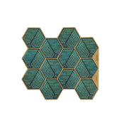 Sea Green Peel and Stick 3D Tiles